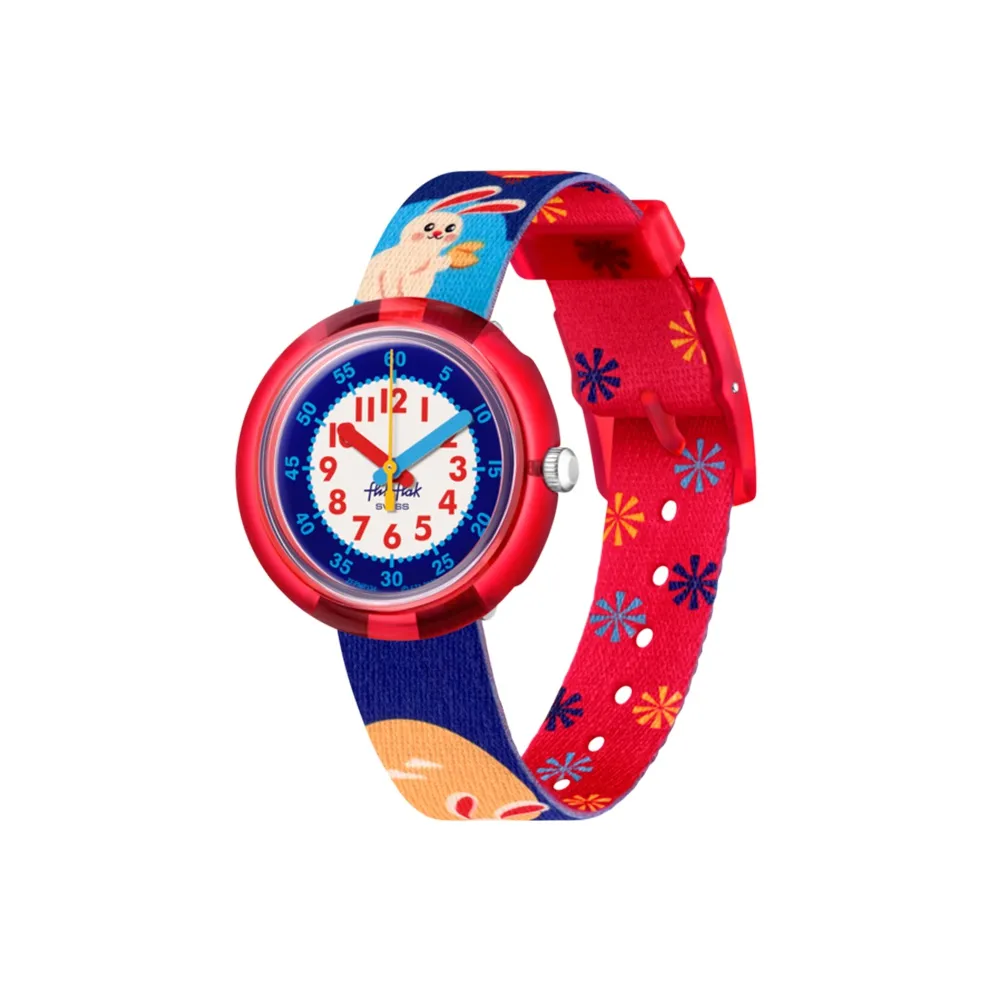 Swatch Quartz Movement Kids Flik Flak Feifei Series Часы 31,85mm*30,6mm Синий