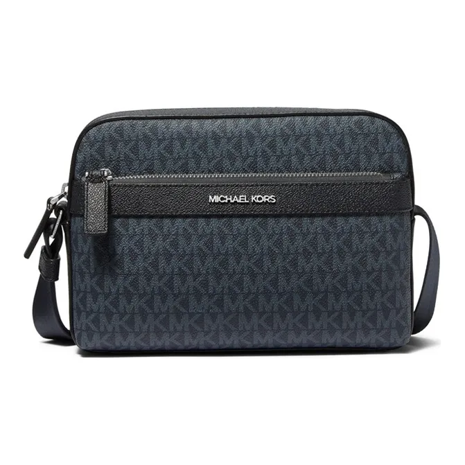 MICHAEL KORS Hudson Zippers Shoulder Bag, Crossbody Bag Men's Marine Blue