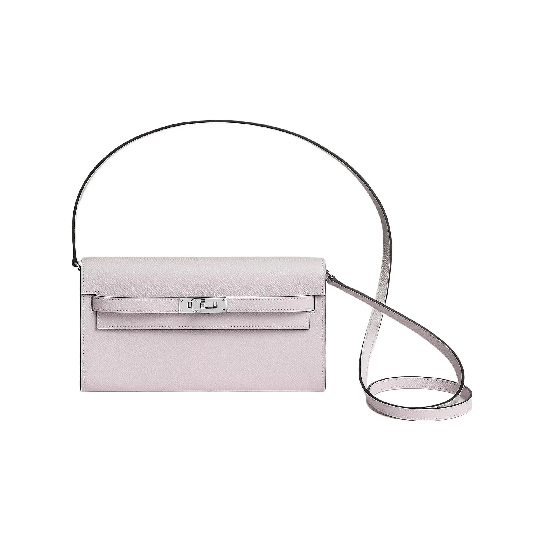 HERMES Kelly To Go Epsom Leather Shoulder Bag, Crossbody Bag Trumpets Women's 09 Mauve Pale Dream Purple