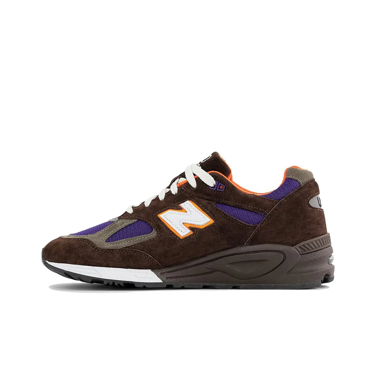 New Balance NB 990 V2 Running Shoes Unisex Low Top Brown/Purple