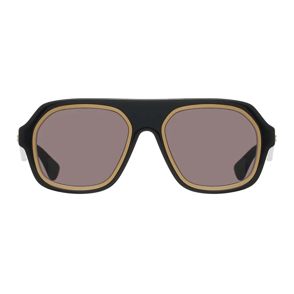Bottega Veneta Aviator Frame Sunglasses