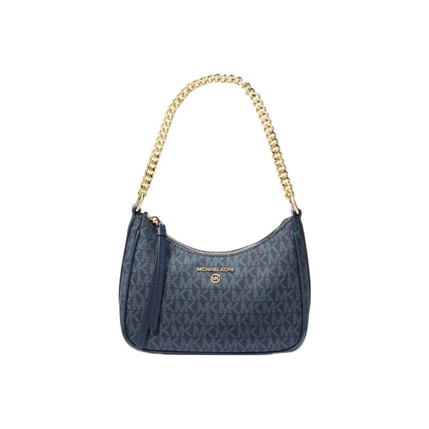 MICHAEL KORS Jet Set Charm Кожаная отделка Сумка на плечо Сумка Сумка через плечо Маленькая Женская Морской синий