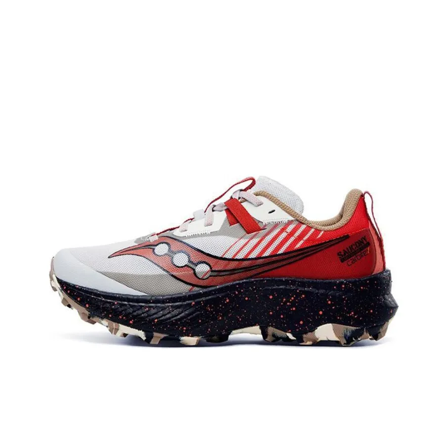 Saucony ENDORPHIN EDGE Running Shoes Women's Low-Top Gray Red