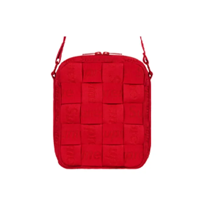 Supreme Сумка через плечо с принтом Jacquard унисекс красная