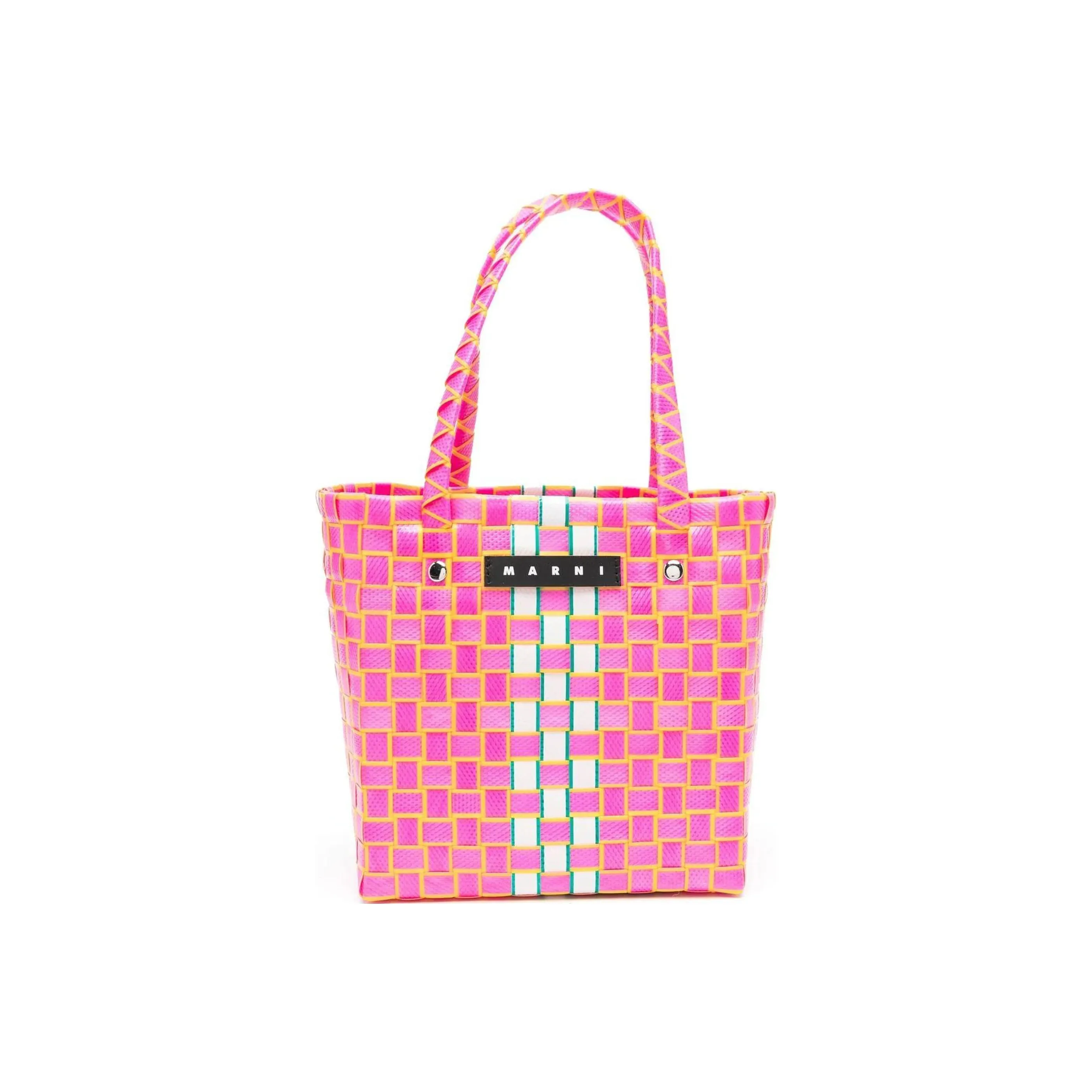 MARNI Polypropylene Basket Bag, One Shoulder Handbag Regular Women's Fuchsia