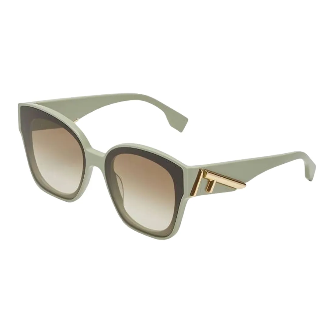 FENDI Plate Frame Square Sunglasses Women's