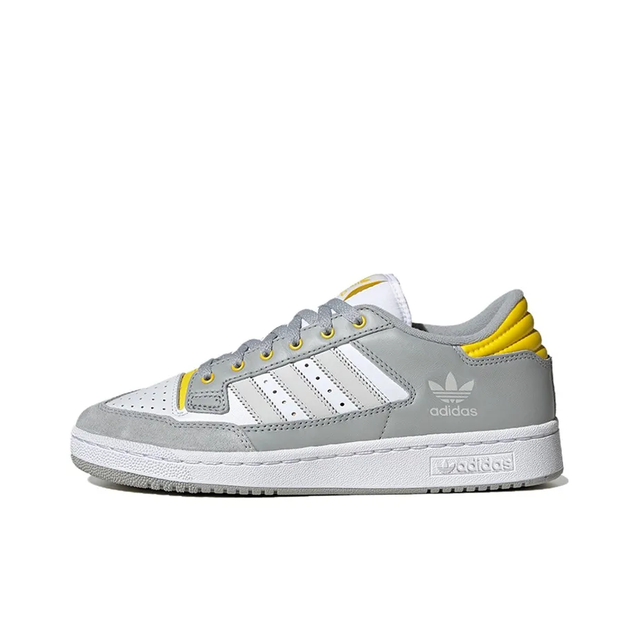 Adidas Originals Centennial 85 Low Противоскользящие Устойчивые к истиранию Низкие Кроссовки для скейтбординга Унисекс Серый Белый Желтый