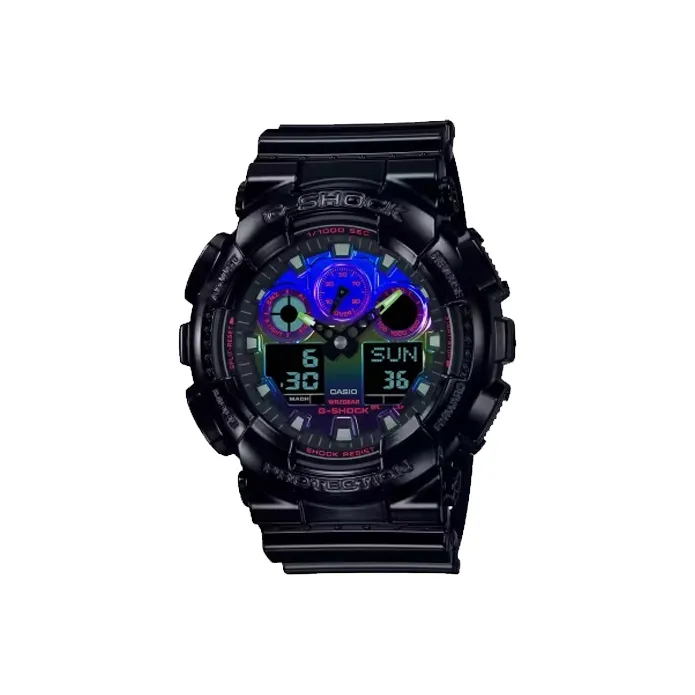 CASIO Кварцевый механизм Смольный ремешок Часы для мужчин Синий циферблат