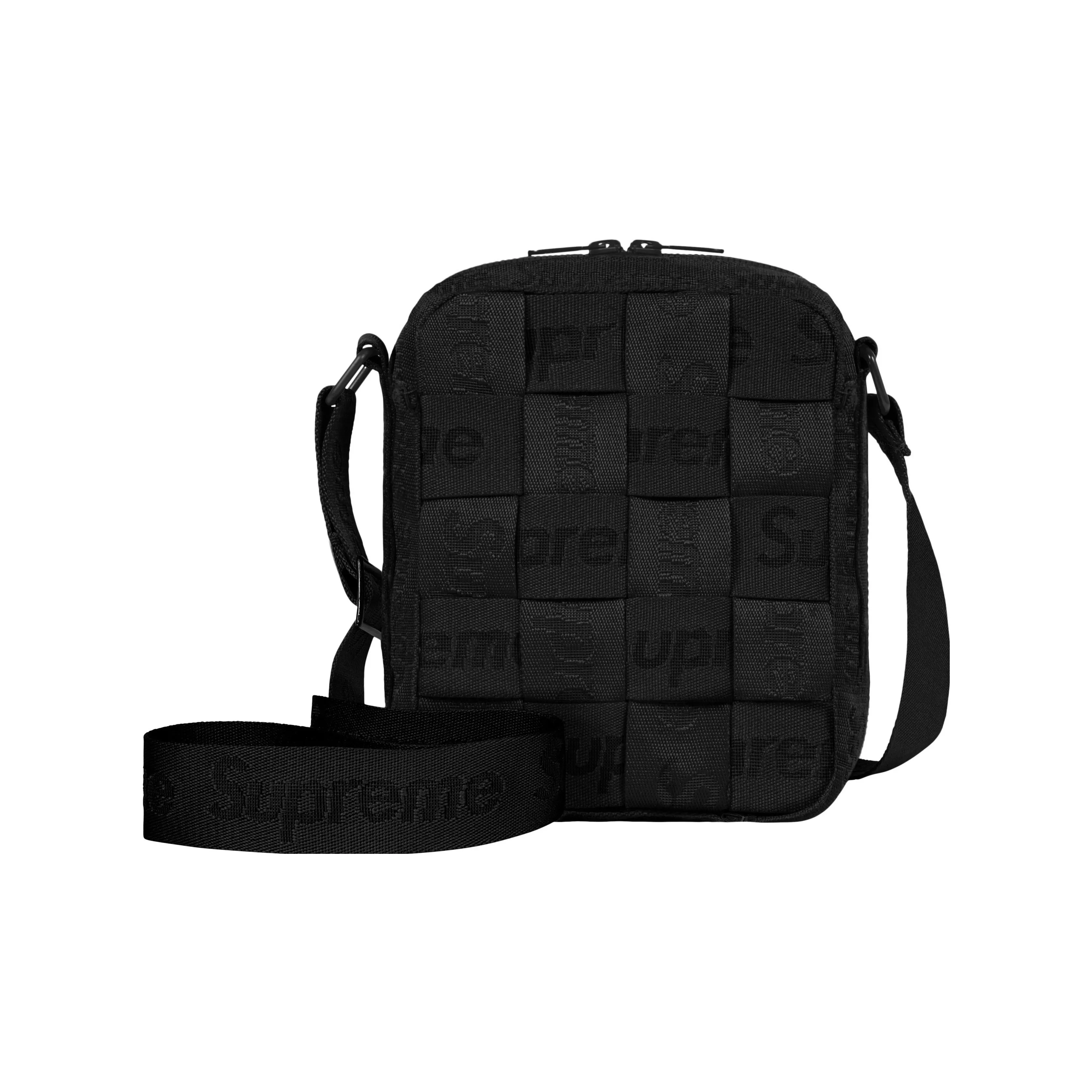 Supreme Жаккард Сумка через плечо Стандартная Унисекс Черная