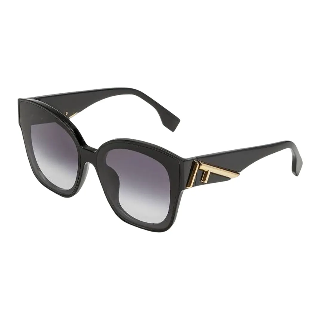 FENDI Plate Frame Square Sunglasses Women's