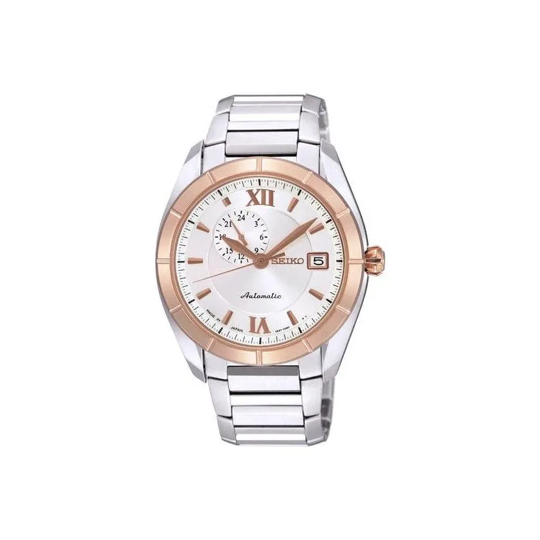 SEIKO Presage Series Автоматический Механический Механизм Нержавеющая Сталь Ремешок Часы Мужские Белый Циферблат
