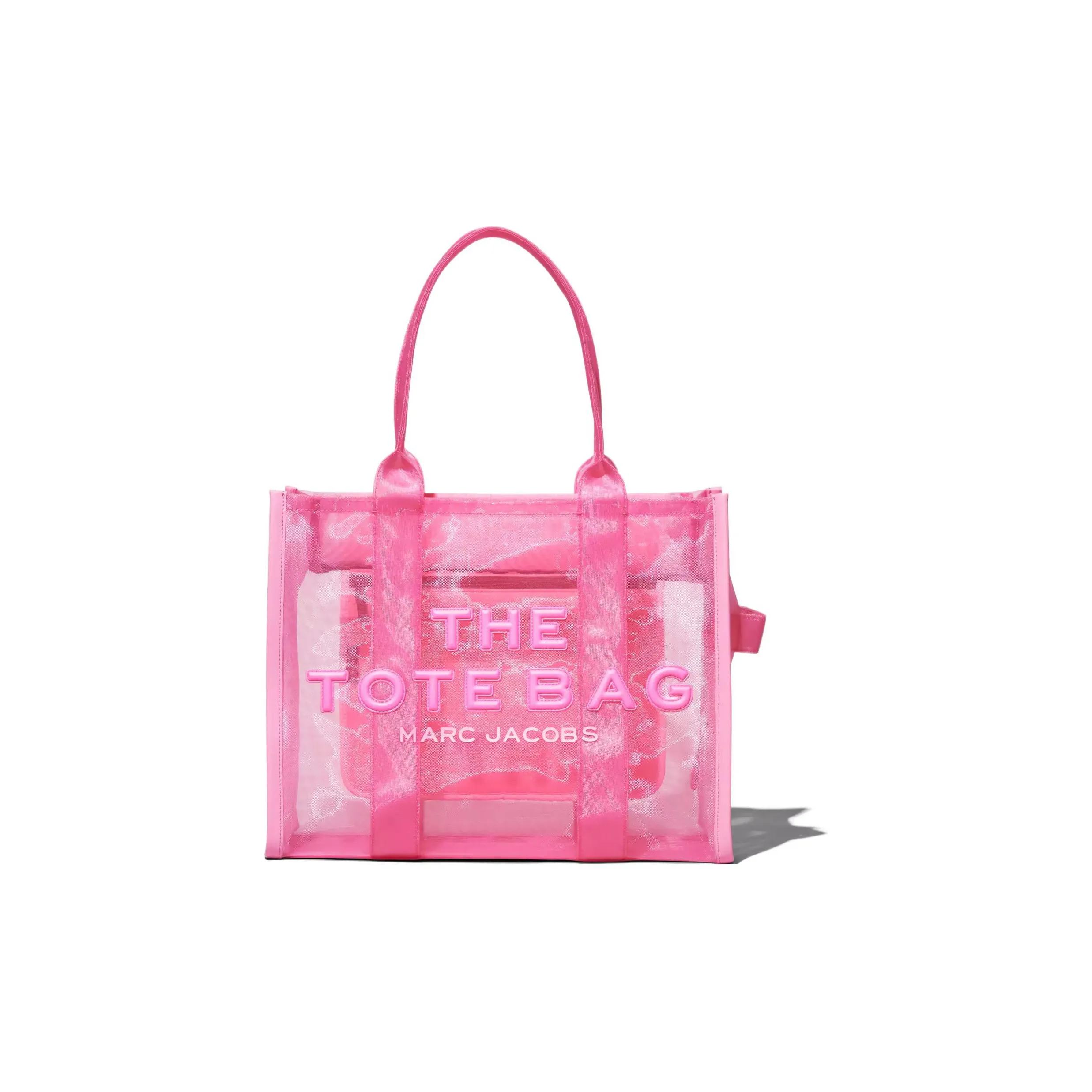 MARC JACOBS Mesh Tote Bag Shopping Bag Shoulder Bag Crossbody Bag Handbag Large Size Women's Pink