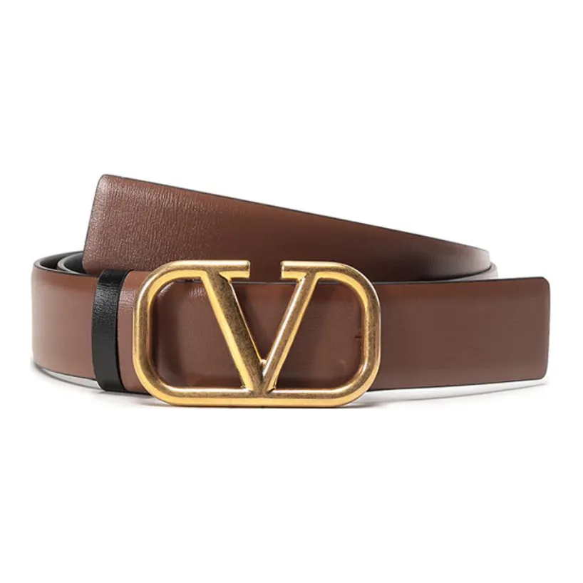 Valentino Leather Belts Women's Brown/Black