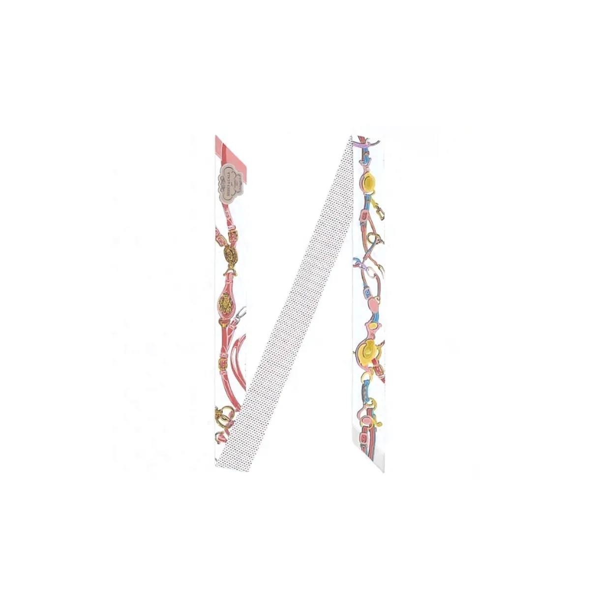 HERMES Brides de Gala Шелковый Шарф Унисекс Белый