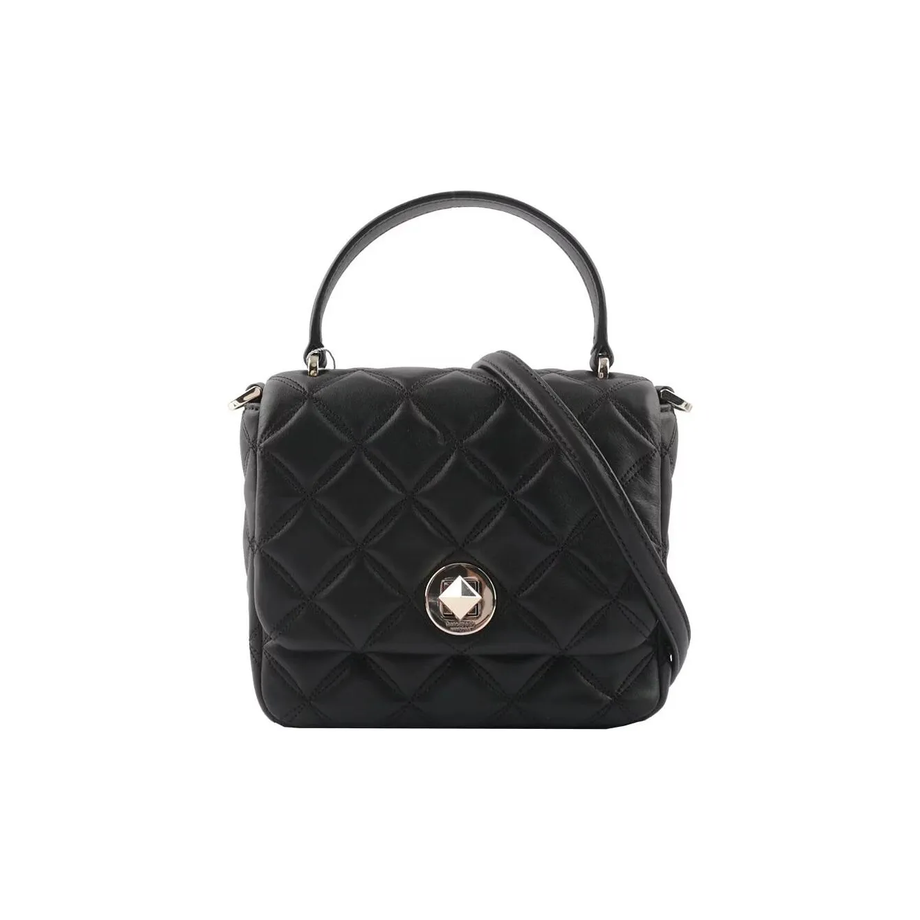 Kate Spade Natalia Leather Square Portable Crossbody Bag, Shoulder Bag Women's Black
