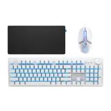 K10G 아이스 블루 라이트 + 게이밍 마우스 + HP 오리지널 마우스 패드