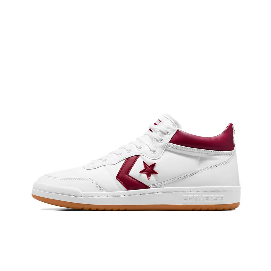 Конверс Fastbreak PRO Slip-Resistant Abrasion-Resistant Легкий MID Скейтбординг Кроссовки Унисекс Красный Белый