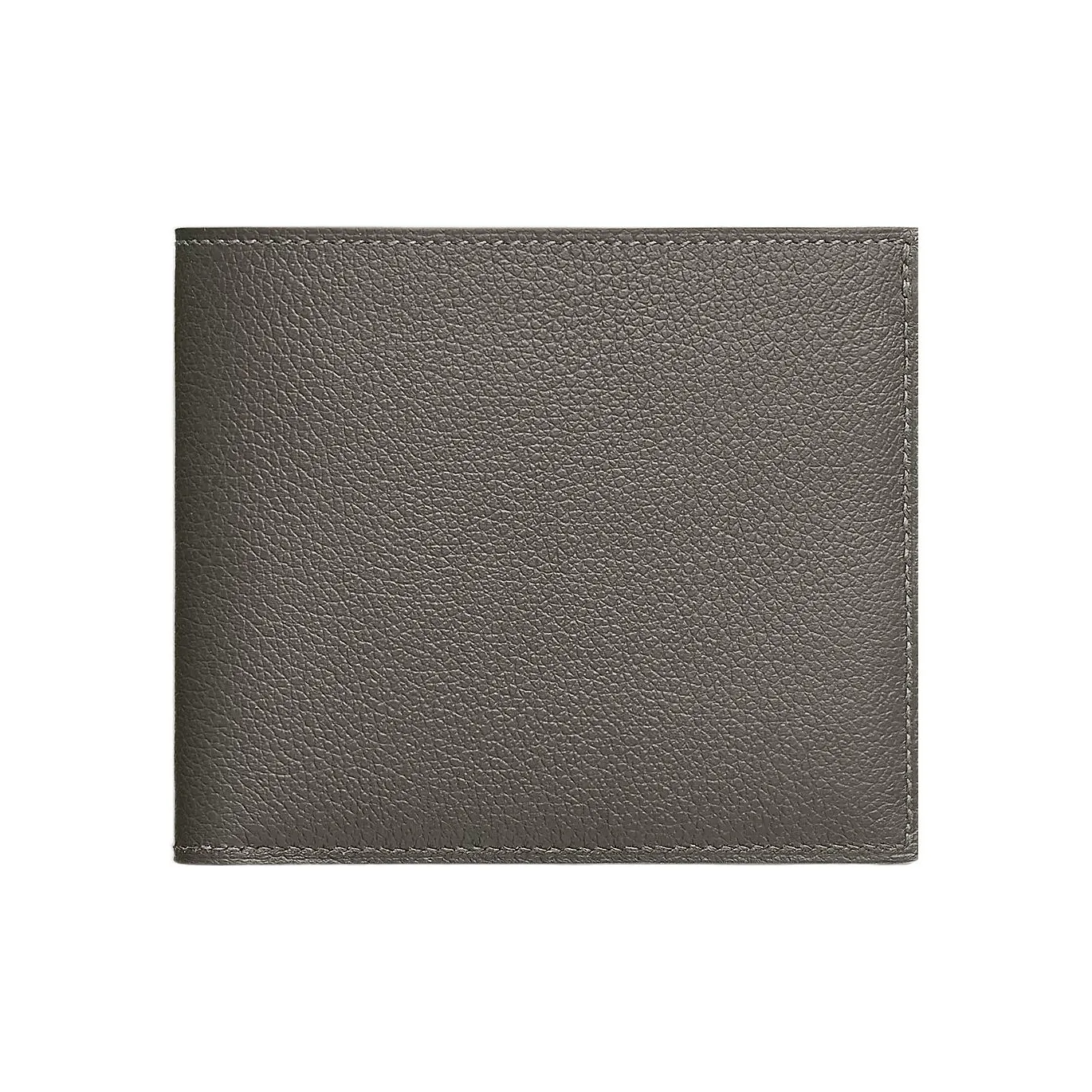 HERMES MC² Euclide Epsom Leather Card Holder Wallet Unisex 0L Grismeyer Rain Cloud Gray