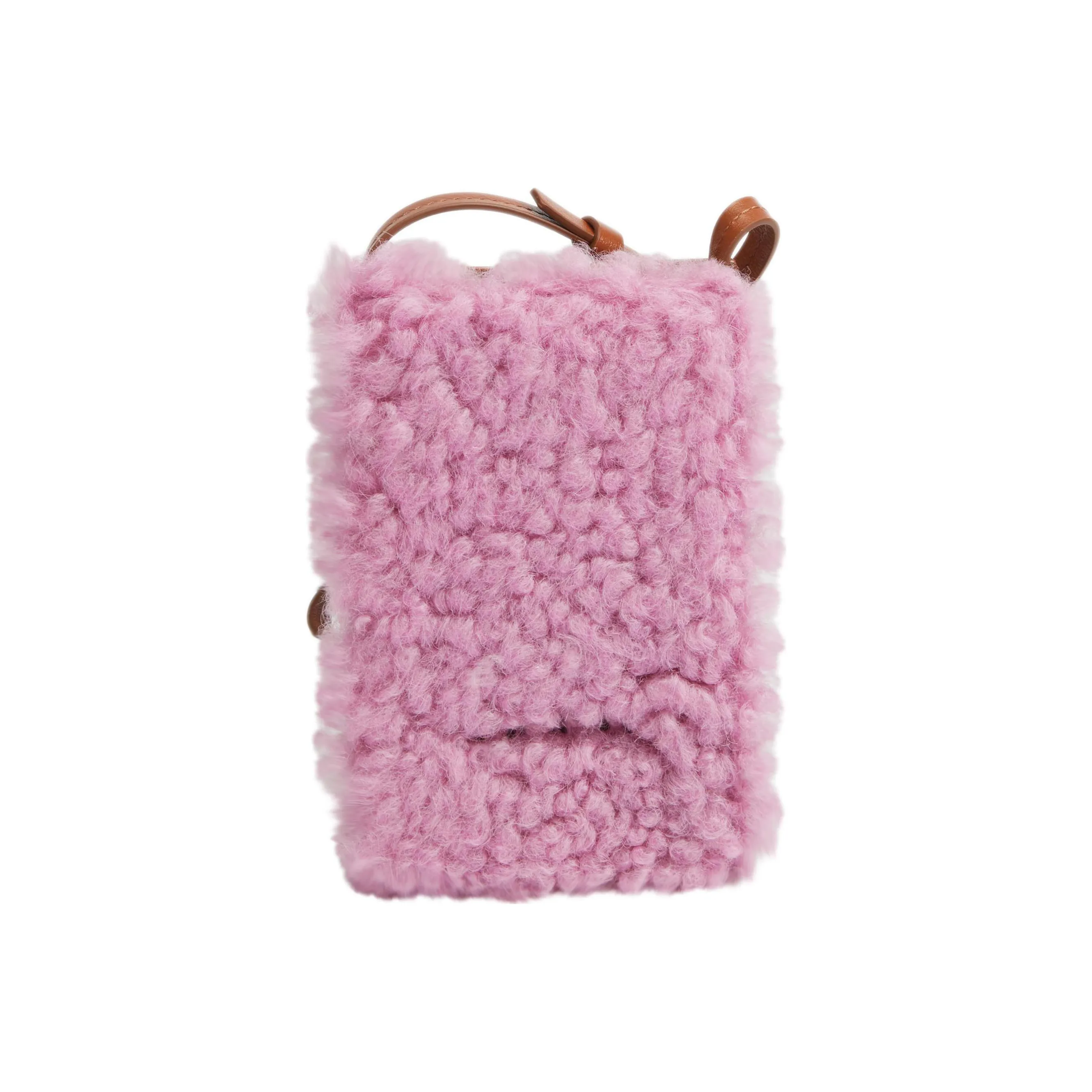 MARNI Телячья кожа Lamb кожа And чехол для телефона из меха сумка через плечо женский розовый