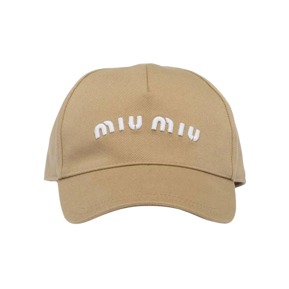 MIU MIU Drill Embroidered logo Baseball Cap