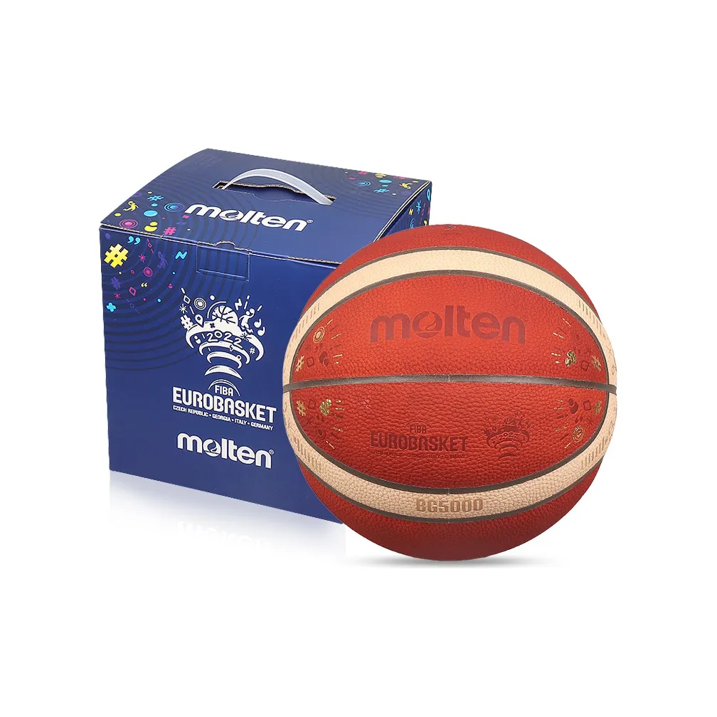Molten Size 7 Match Basketball Cow Leather Brown