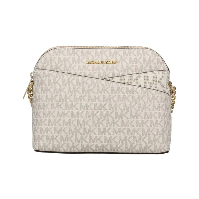 MICHAEL KORS Jet Set Travel Medium Logo Dome Crossbody Bag