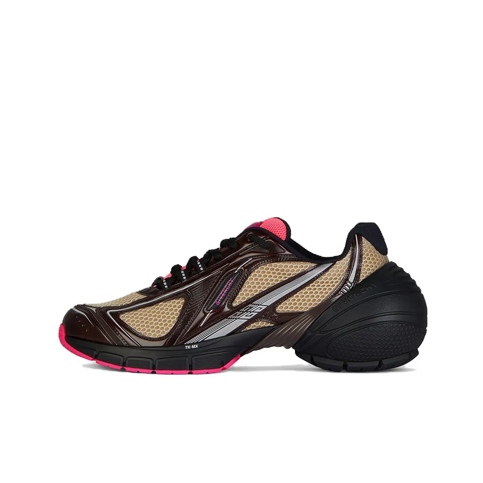 Givenchy Tk-M Runner Slip-Resistant Sports Casual Shoes Men's Brown Pink
