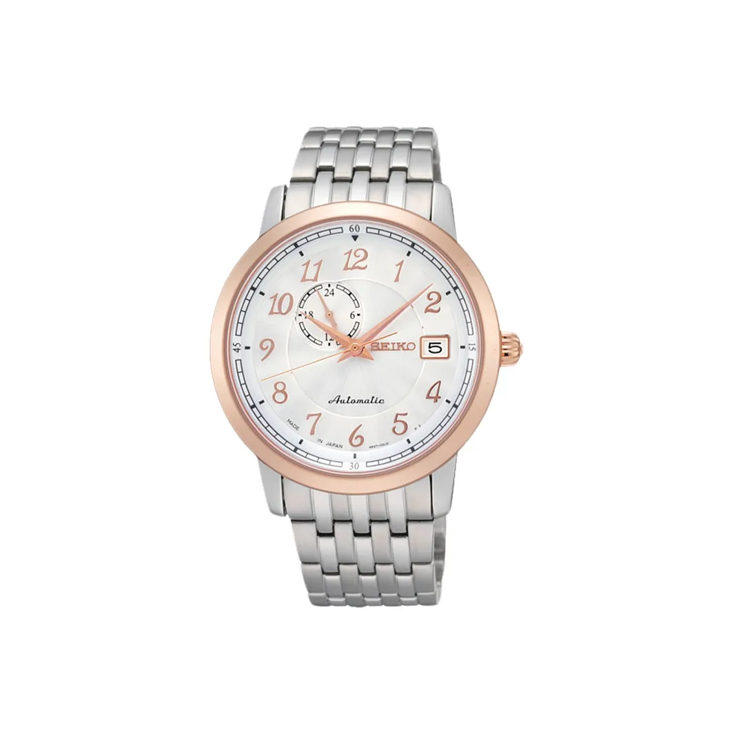 SEIKO Presage Series Автоматический Механический Механизм Часы 44 Мужские Часы Белый Циферблат