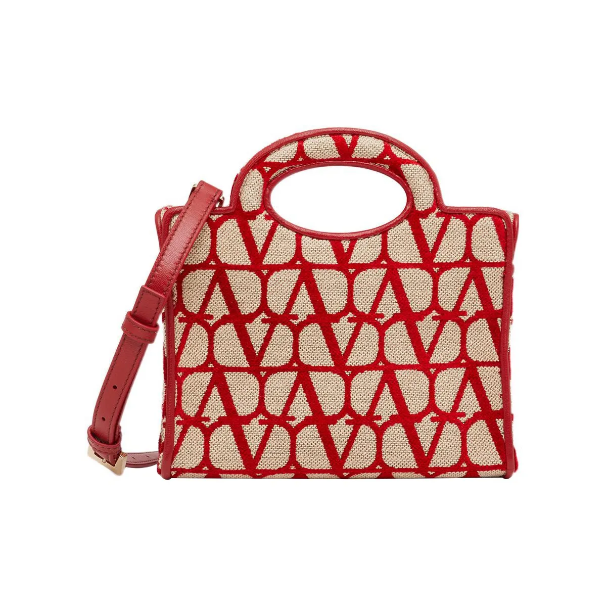 Valentino Garavani Mini Le Troisième Jacquard Tote Bag