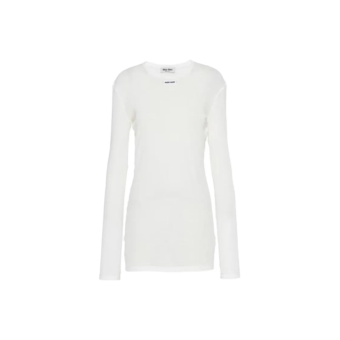 MIU MIU SS23 Long Sleeved Dresses Women's White
