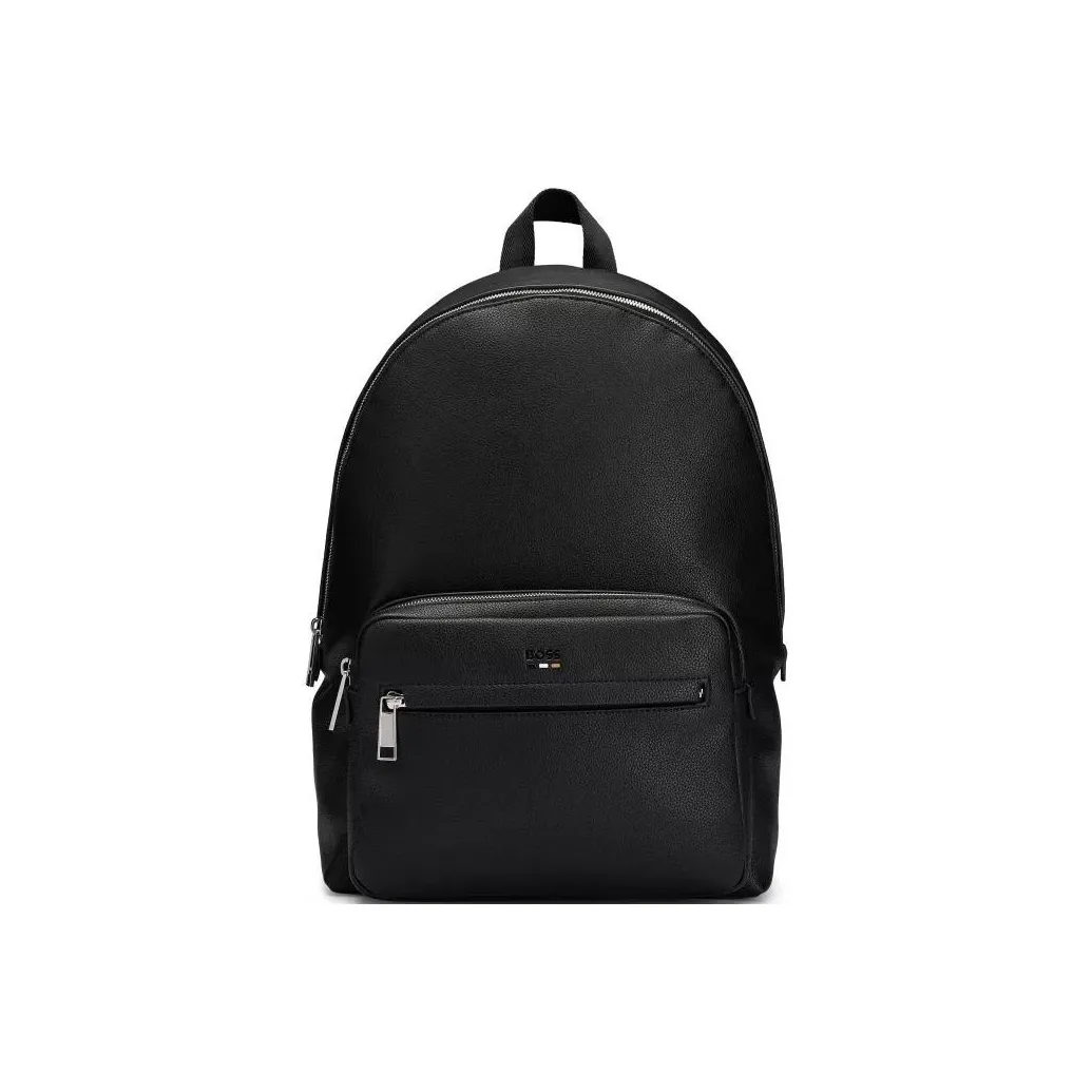 HUGO BOSS Polyurethane Polyester Backpack Regular Men's Black