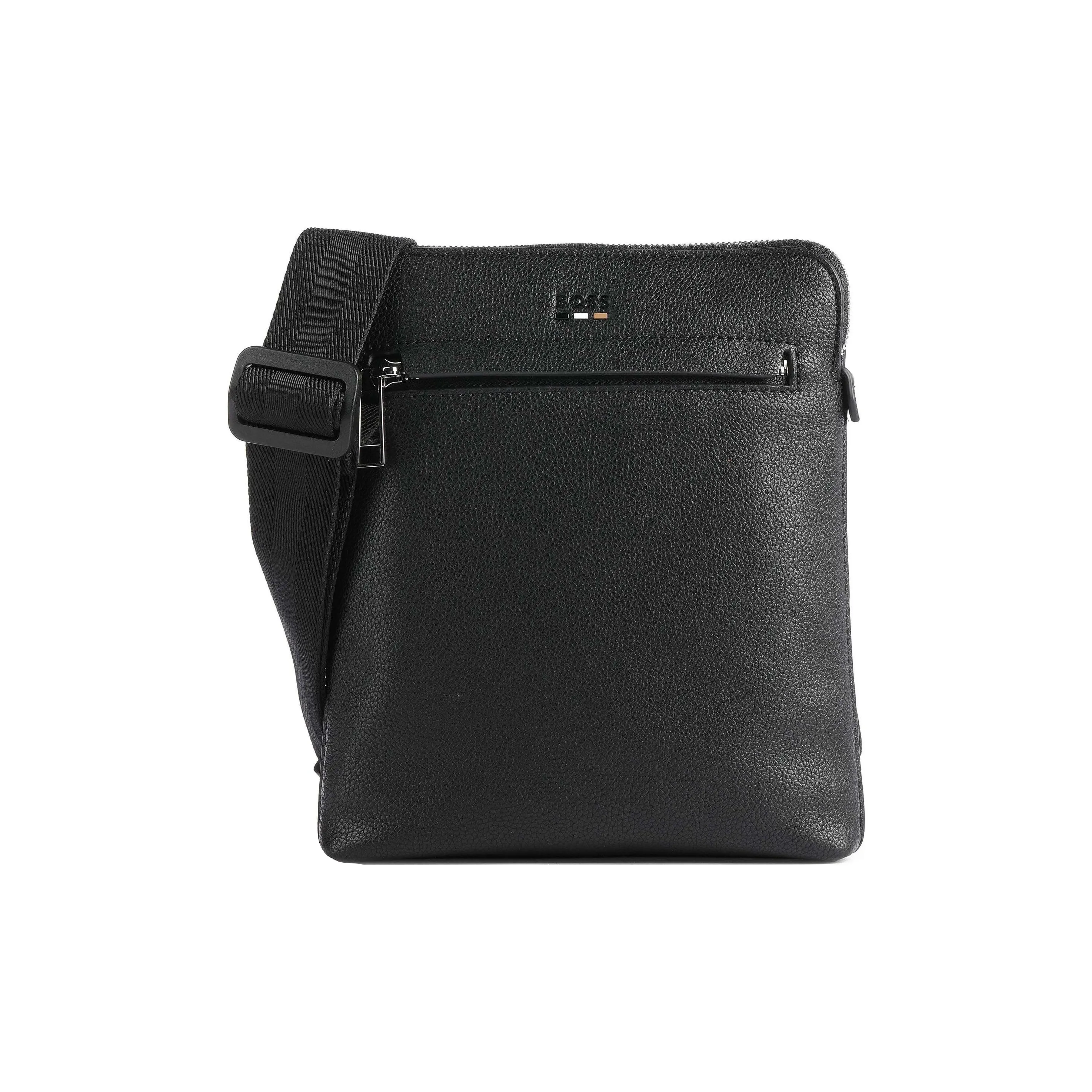 HUGO BOSS Polyester With Artificial Leather One Shoulder Handbag Crossbody Bag Men's Black