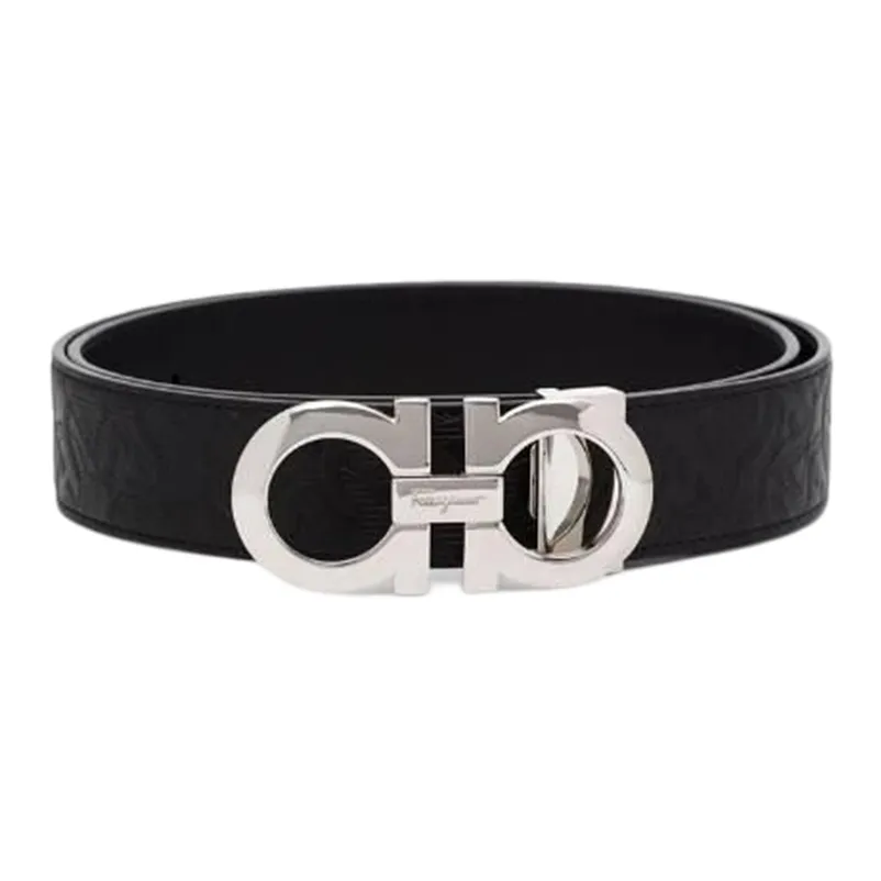 Ferragamo Embossed Gancini Belt