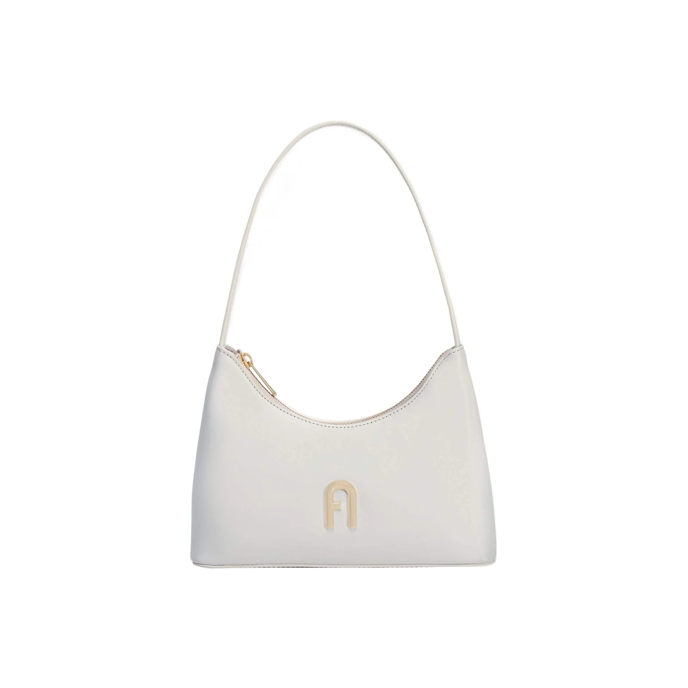 Furla Diamante Calfskin Shoulder Bag, Handbag, Shoulder Bag Women's White