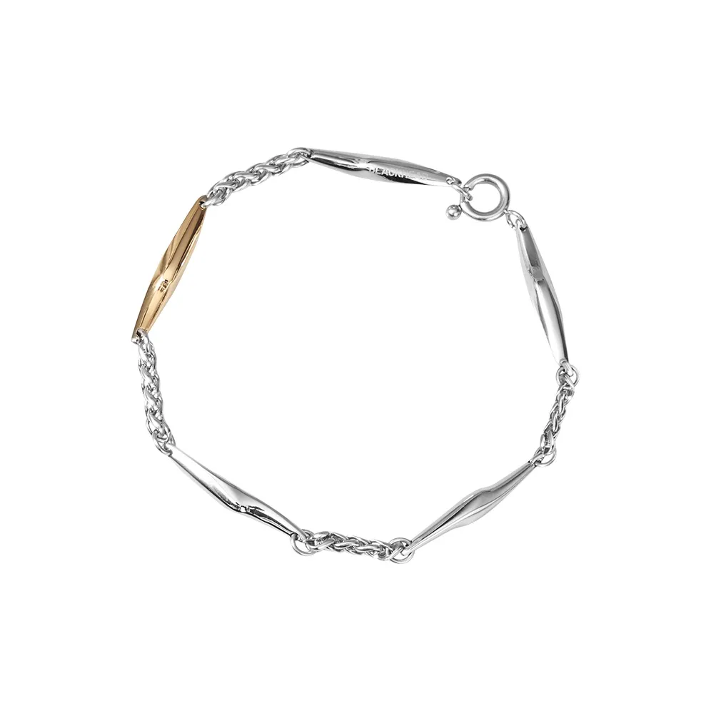 BLACKHEAD Нержавеющая сталь Браслеты Серебристо-золотой Многоцветный Унисекс