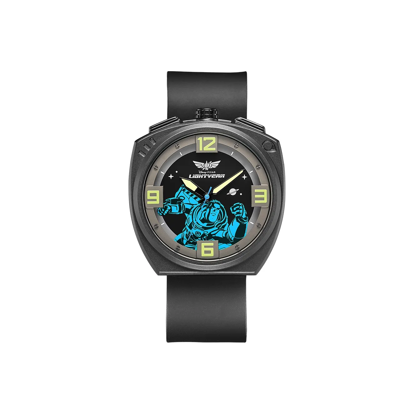 Коллекция Disney Buzz Lightyear Кварцевый механизм Силиконовый ремешок Часы Мужские Синий циферблат