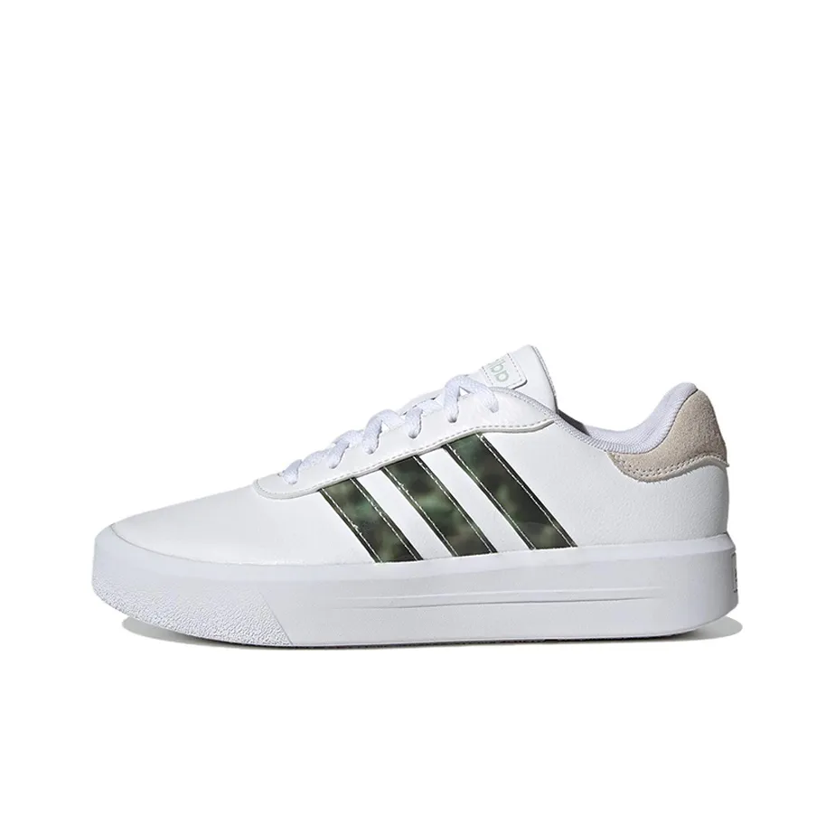 Adidas Neo Court Platform 'White Green' Women's