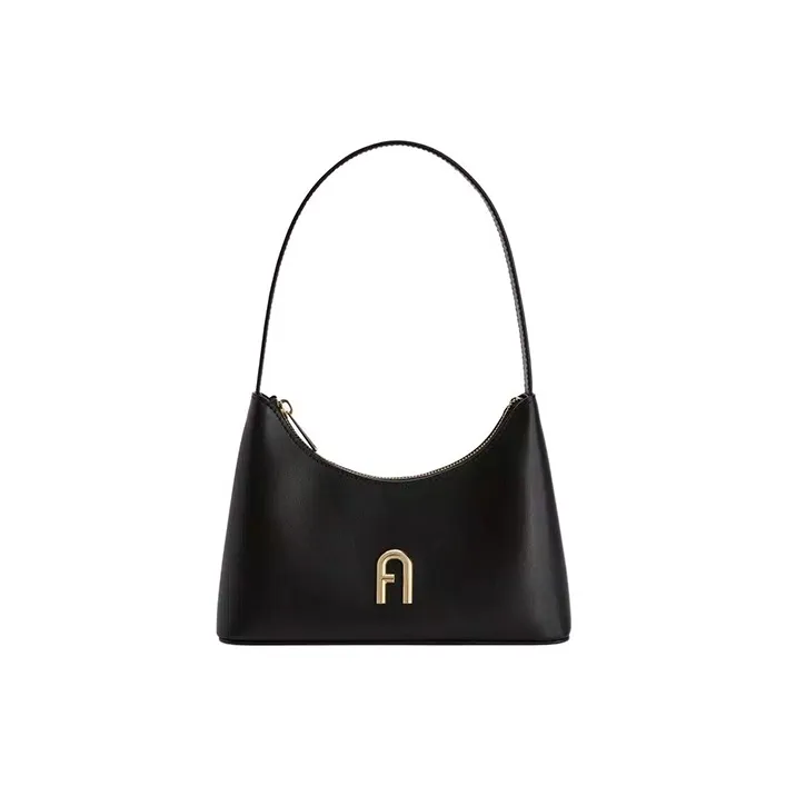 Furla Diamante Cow Leather Shoulder Bag, Handbag, Shoulder Bag Women's Black
