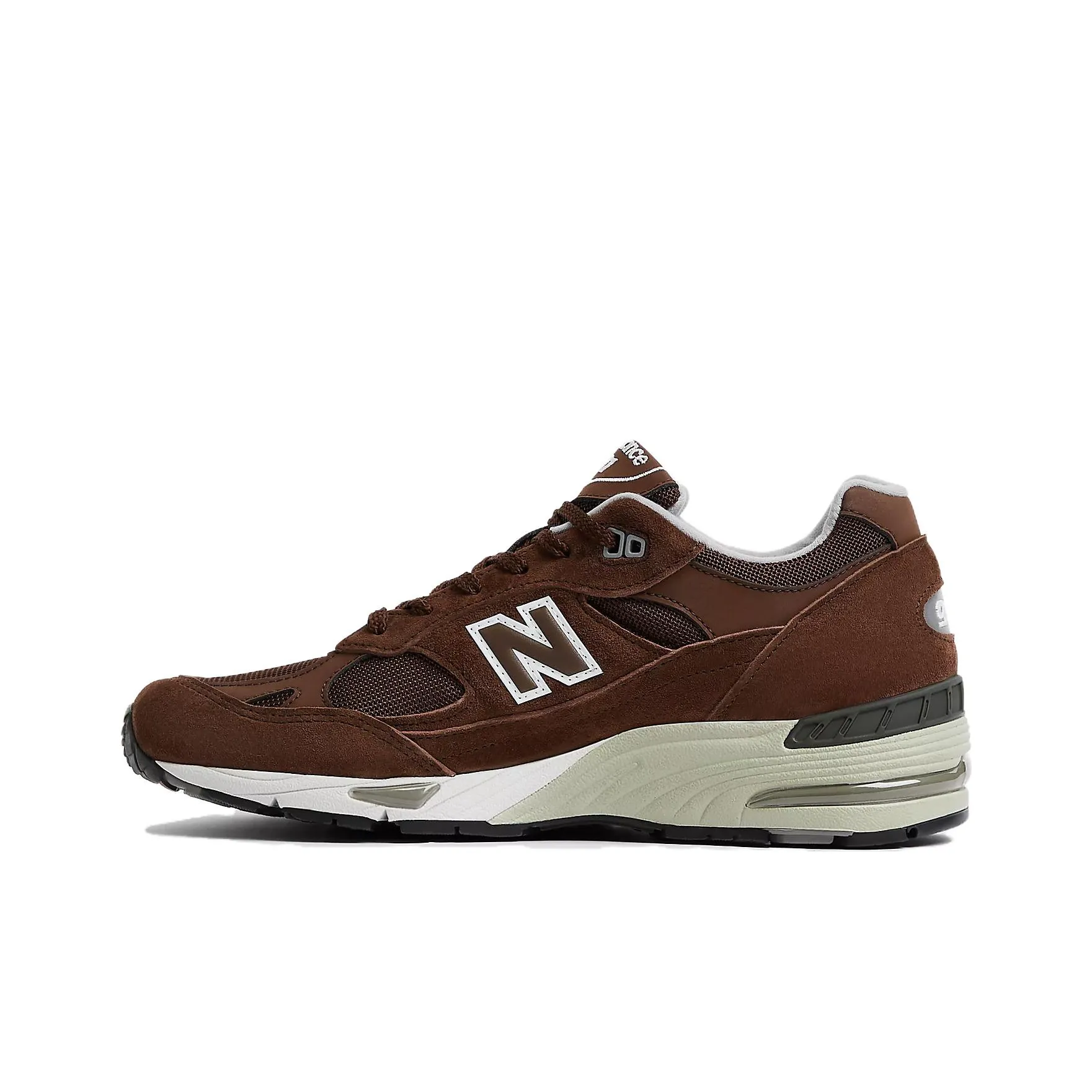 New Balance NB 991 V1 Low Топ Повседневные Беговые Кроссовки Мужские Коричневые