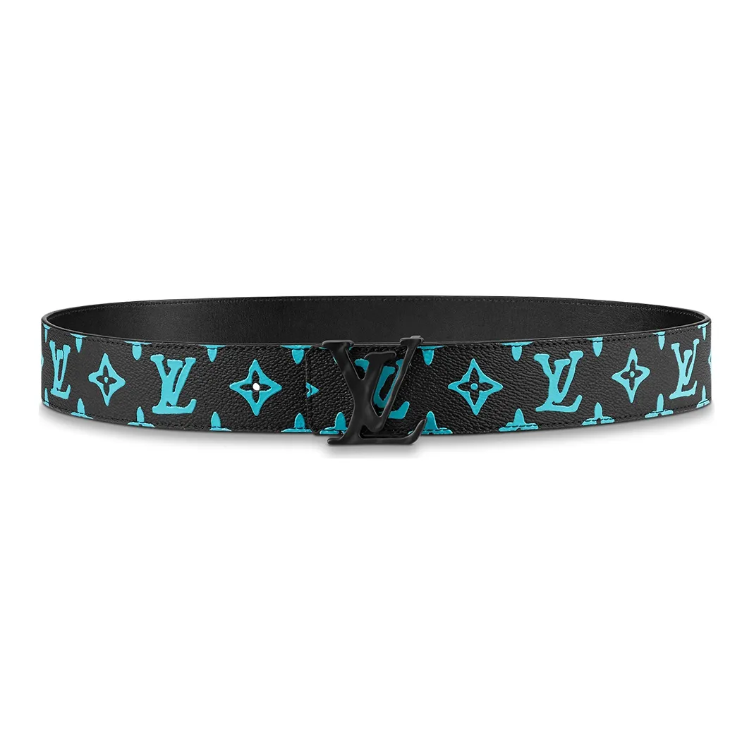 LOUIS VUITTON Cow Leather Belts Unisex Width  4cm