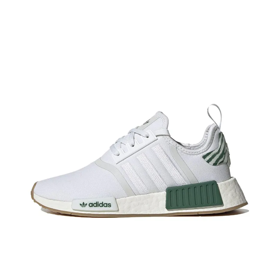Adidas Nmd R1 White Dark Green Women's