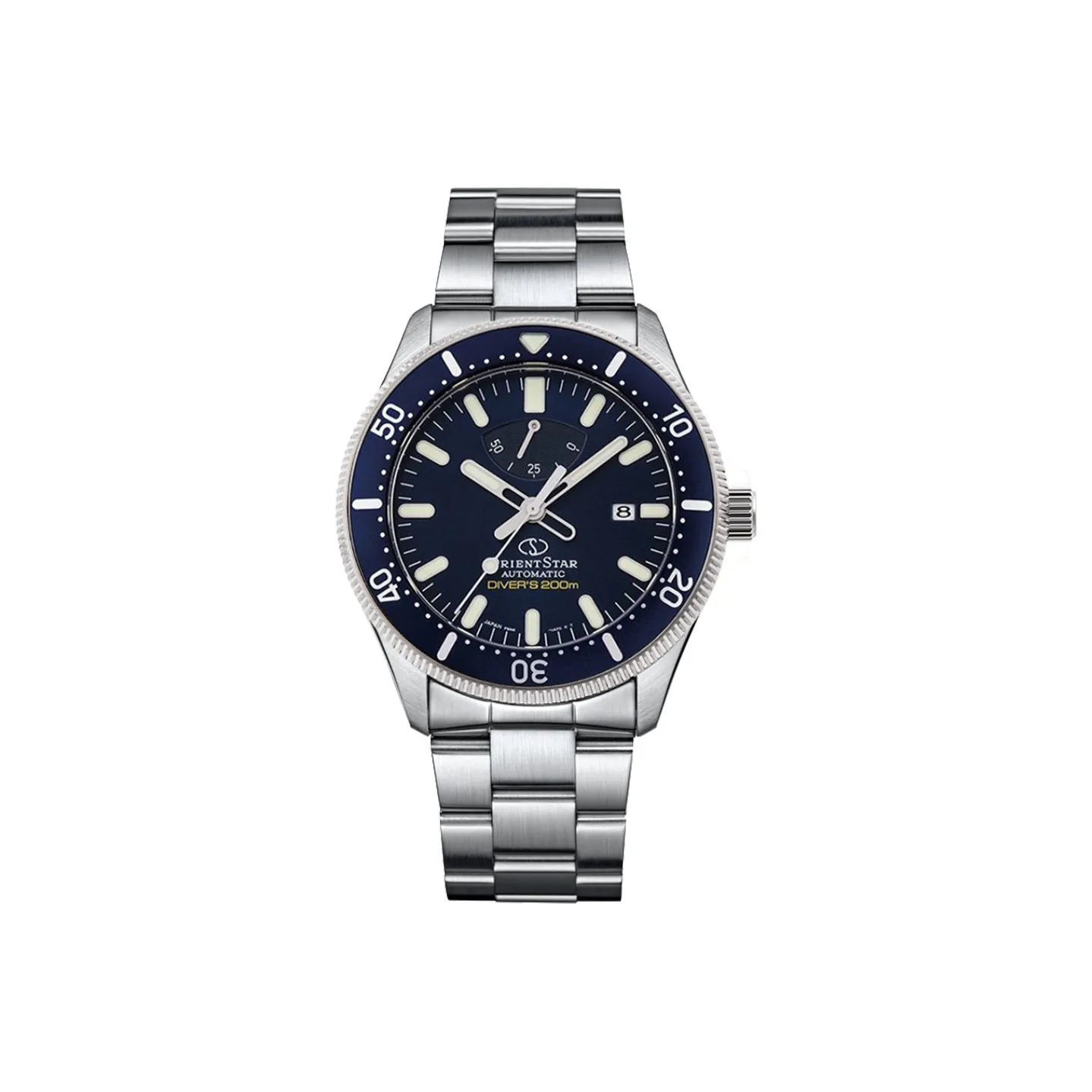 ORIENT STAR Automatic Mechanical Movement Stainless Steel Watchband Watch 43.6mm Men's Watches Blue Dial RE DWAU0302L00