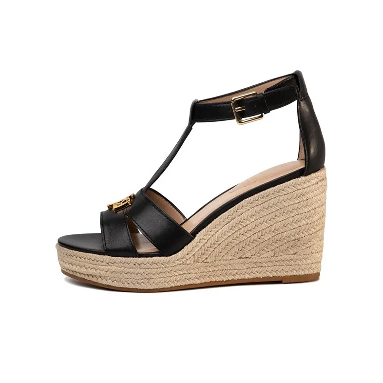 Polo Ralph Lauren One Strap Sandals 10cm Women's Black Rice