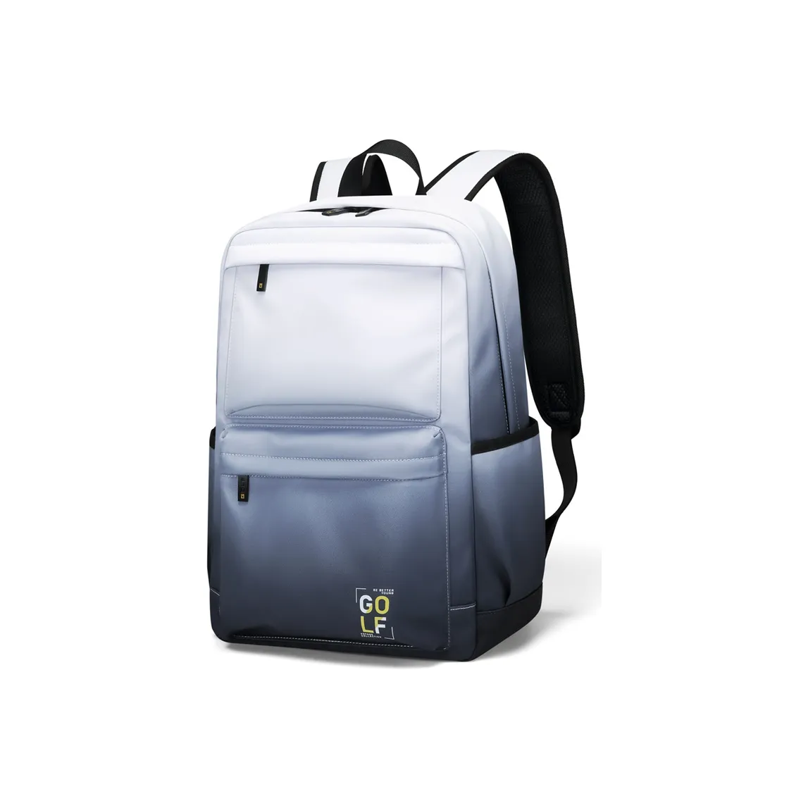 GOLF Fabric Students Backpack Mountaineering Travel Backpack 15.6 Inches Laptop Bag Backpack Large Ink Wash/Light Blue
