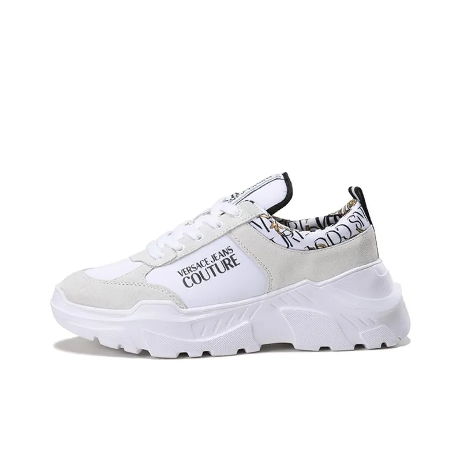 VERSACE JEANS COUTURE Низкий топ Повседневная обувь Мужской Белый