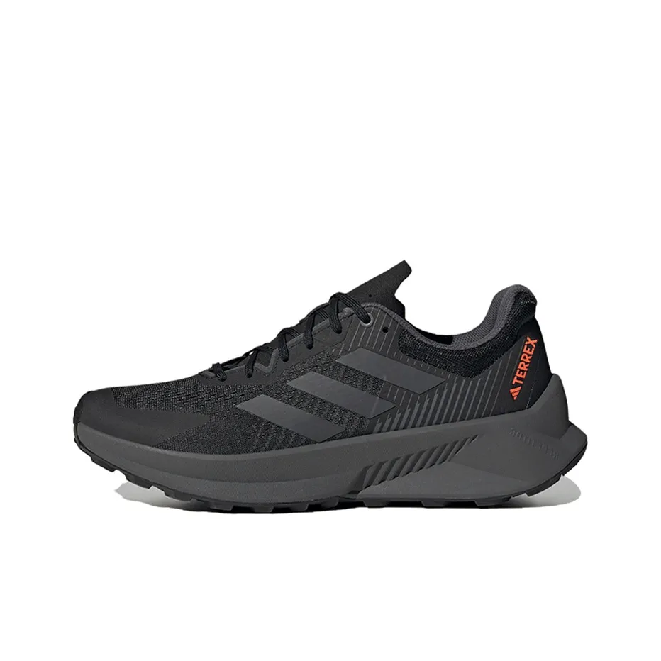 Adidas Terrex Soulstride Flow Trail Core Black Grey Impact Orange