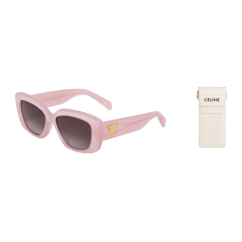 CELINE Plate Frame Square Sunglasses Women's