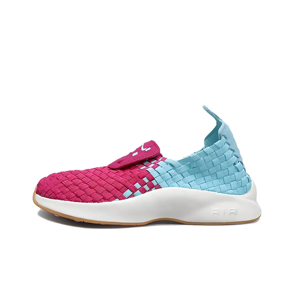 Nike Air Ткани вязаные амортизирующие противоскользящие устойчивые к истиранию дышащие низкий топ повседневная обувь женский розовый синий