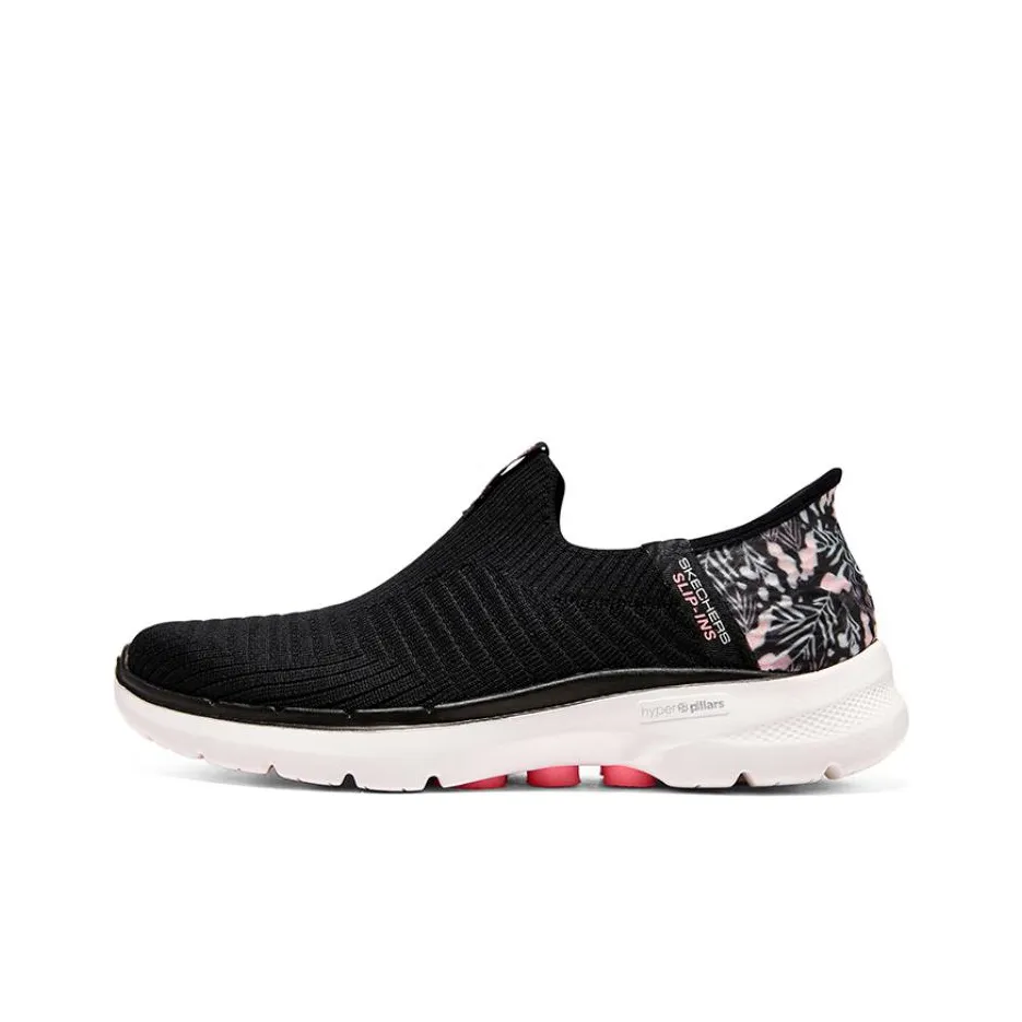Skechers Go Walk 6 Slip In 'Black Pink' Women's