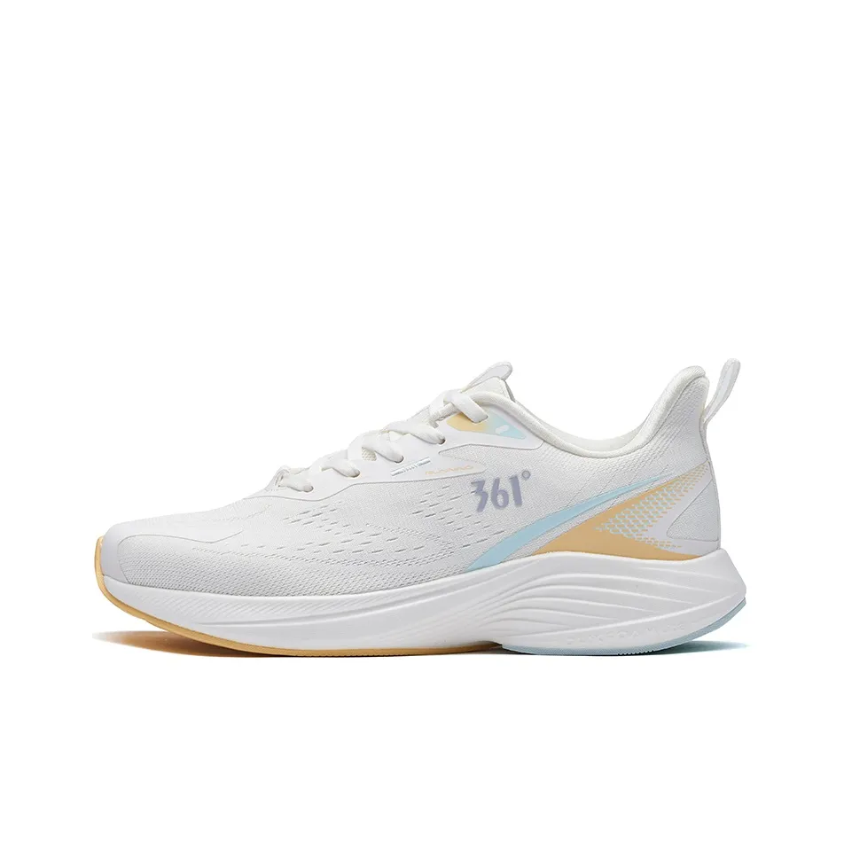361° Breathable And Lightweight Low Top Running Shoes Women's White Purple